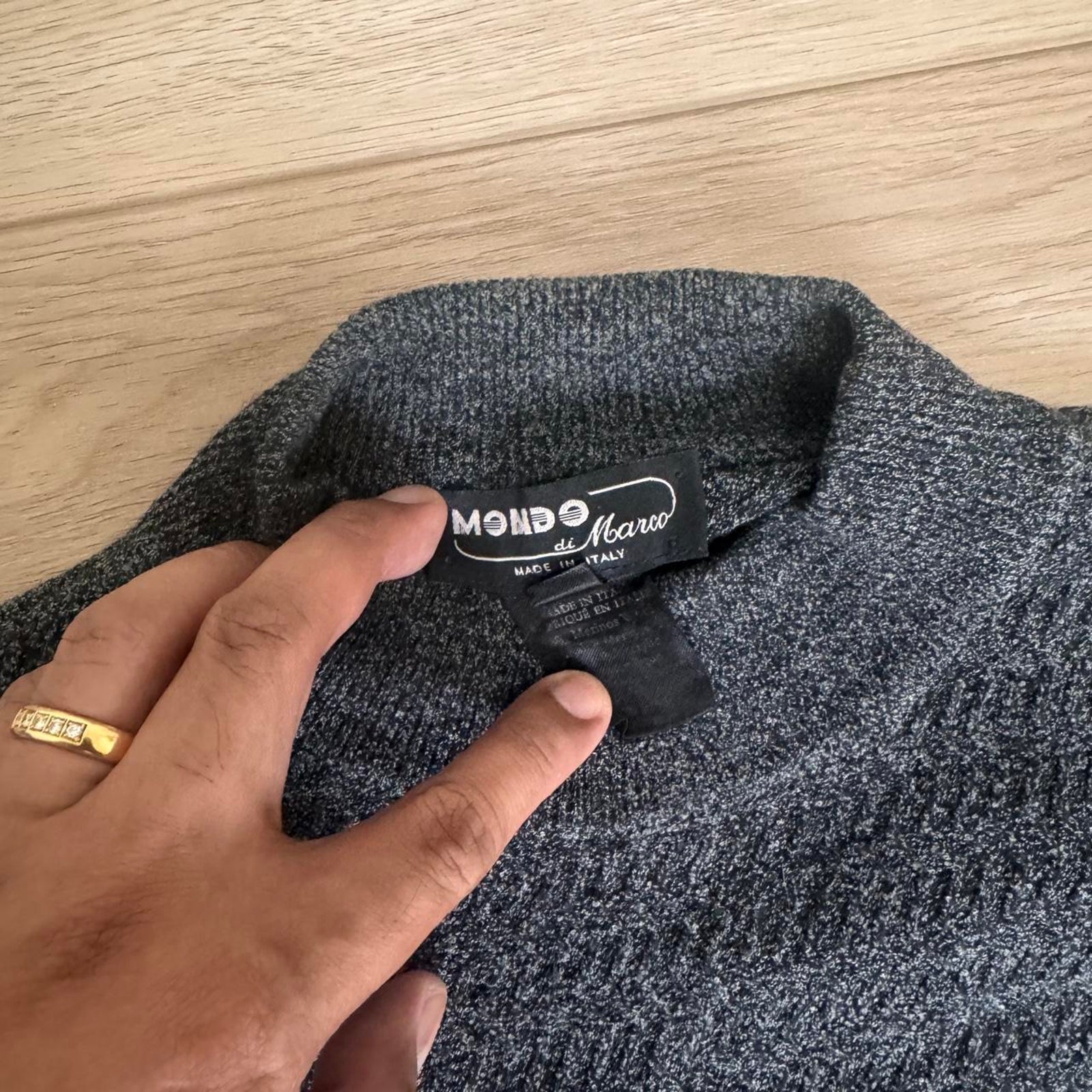 Mondo Di Marco Made In Italy Mock Neck Knit Sweater — image 2 of 8